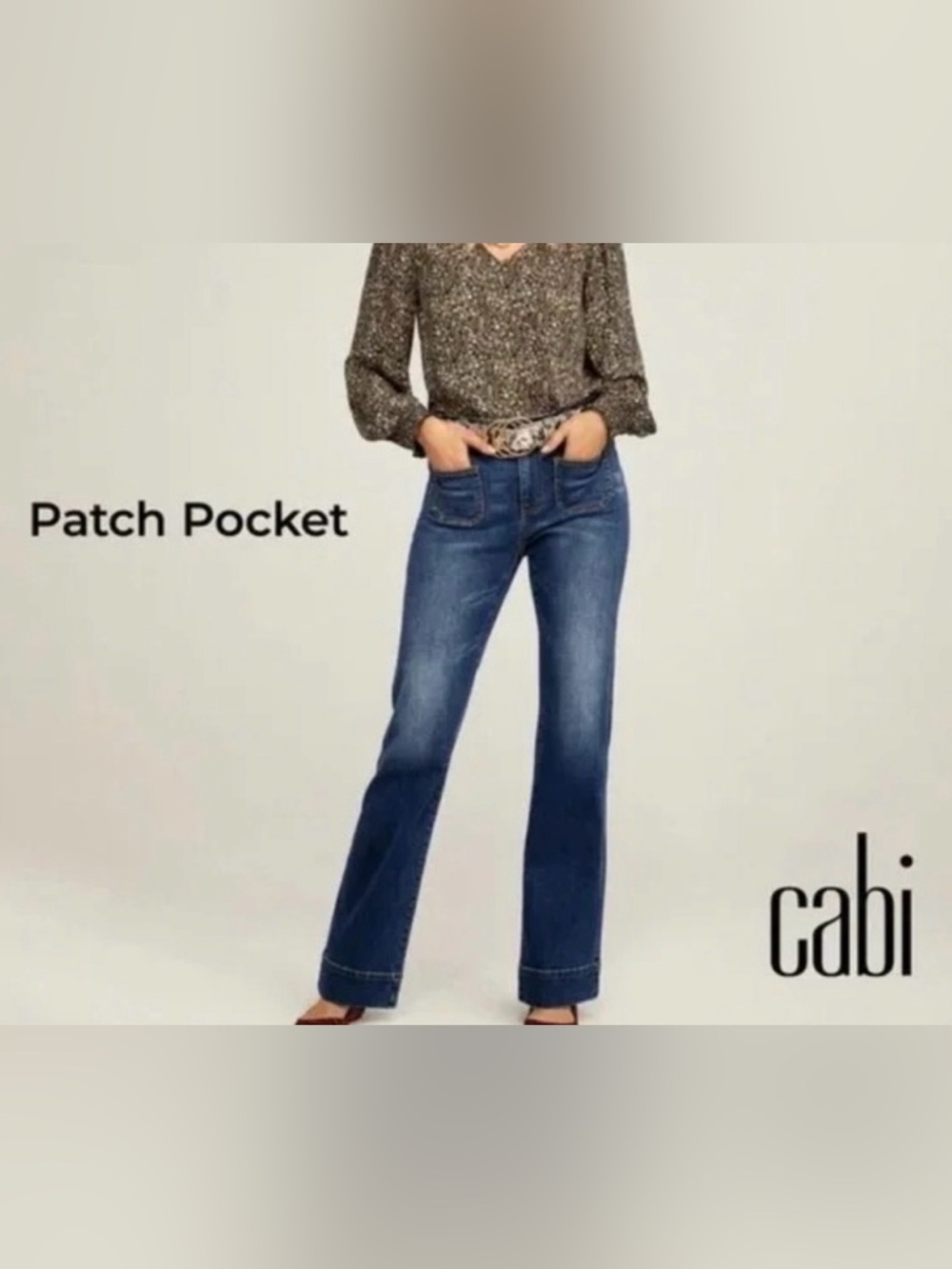 CAbi Patch Pocket Jeans